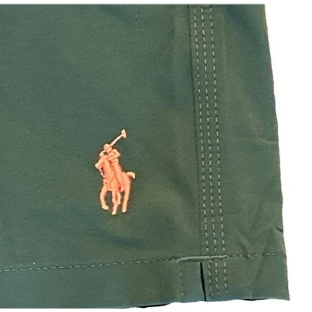 NWT Polo Ralph Lauren Mens 2XL Tall Kailua Board Shorts Swim Pony Olive Green